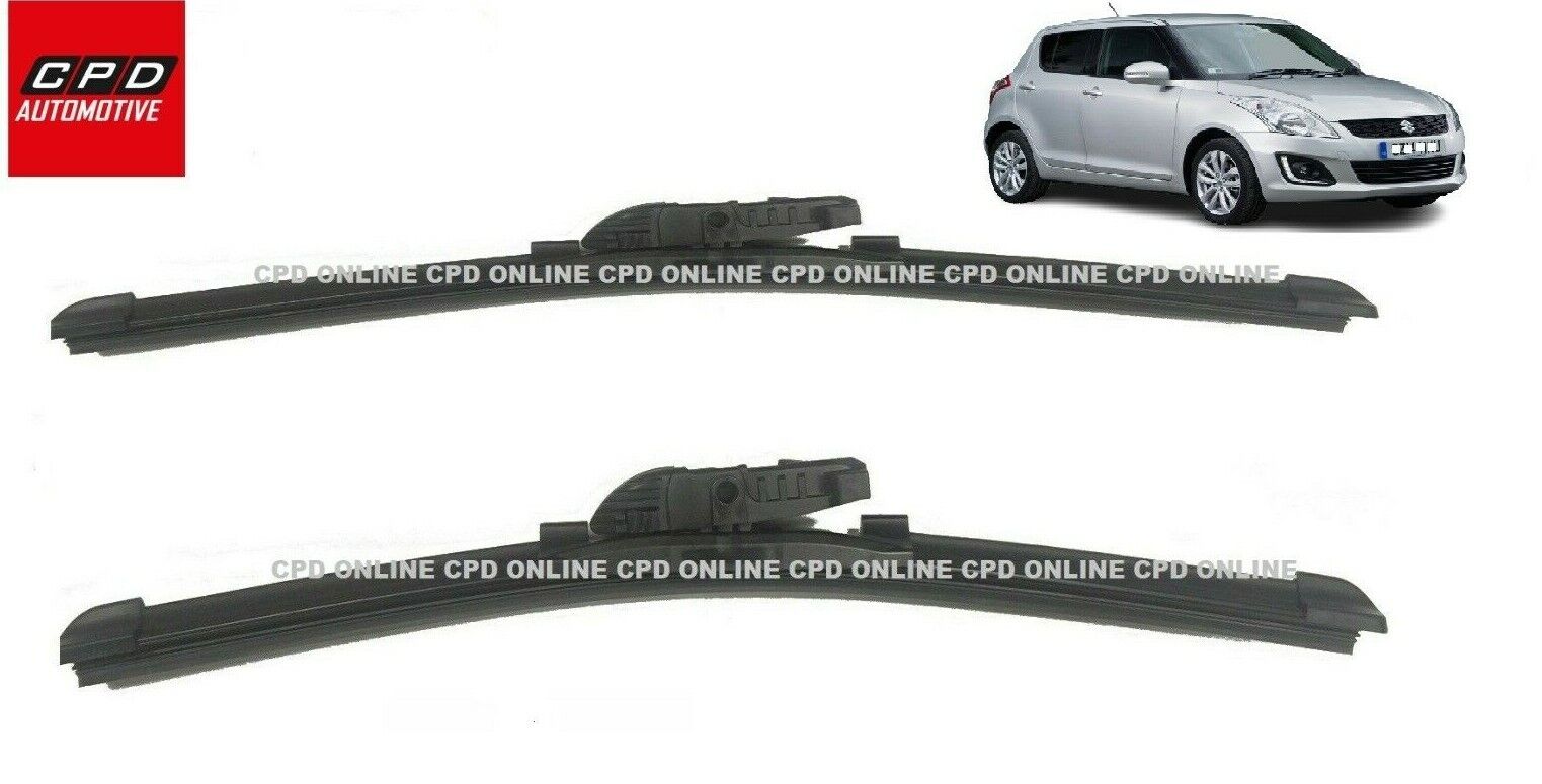 Suzuki Swift MK2 MK3 2005-2017 Front AERO FLAT Wiper Blades 21"+18" Wipers UK