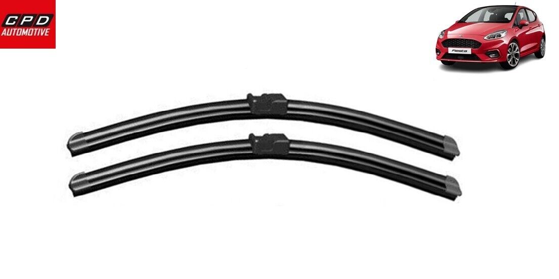 Ford Fiesta HATCHBACK MK8 (2017-ON) Front Aero FLAT Wiper Blades 28"+14" Wipers