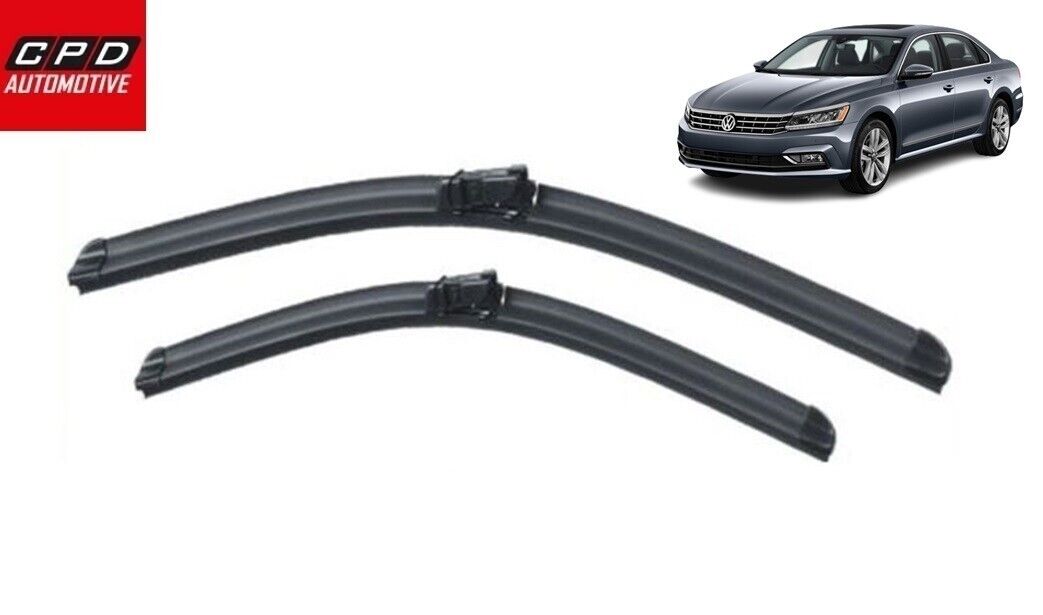 VW Passat MK7 B8 2015-ON Front Windscreen Wiper Blades 26"+18" AERO Wipers Pair