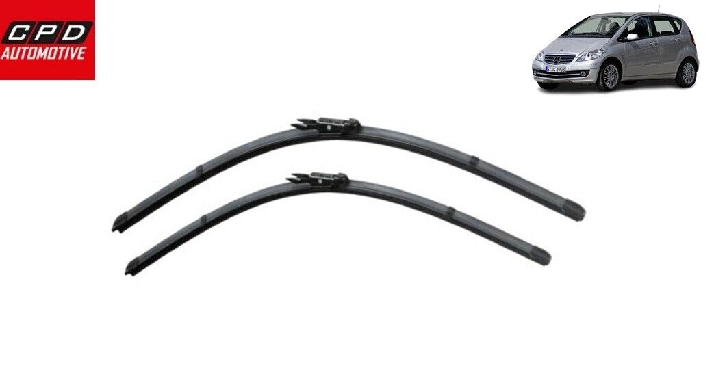Mercedes A-Class W169 2004-2012 Front Flat Aero Wiper Blades 26"+22" Wipers Pair