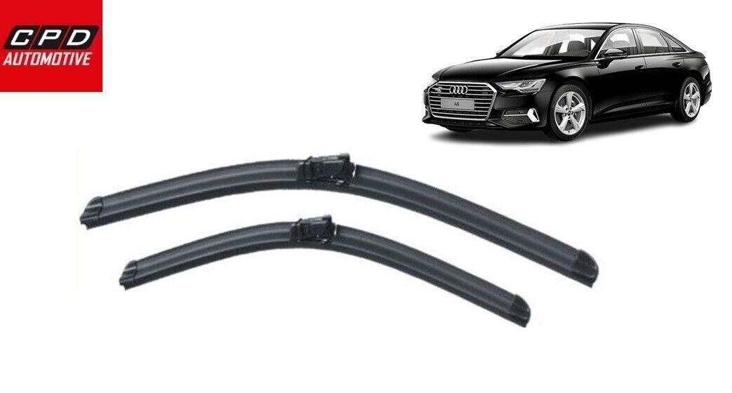 Audi A6 S6 MK4 (2011-2018) Front Flat Aero Wiper Blades 26"+ 21" Wipers Pair