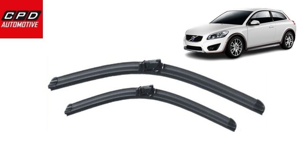 Volvo C30 HATCHBACK 2010-2013 Front FLAT Aero Wiper Blades 26"+20" Wipers Pair