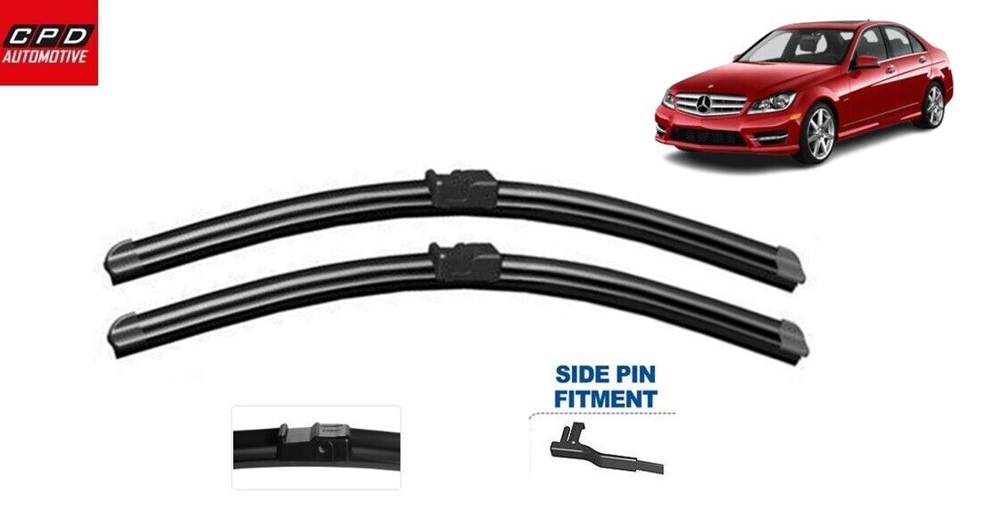Mercedes C-Class C204 (2007-2013) Front Aero Wiper Blades 24"+24" Wipers Pair