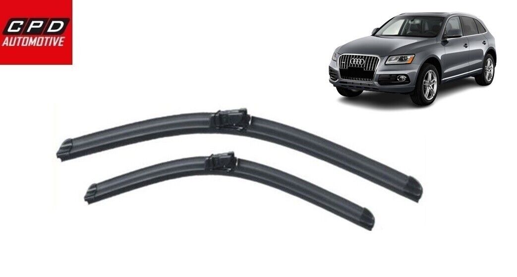 Audi Q5 (2008-2017) Front Flat Aero Wiper Blades 24" + 20" Wipers Pair
