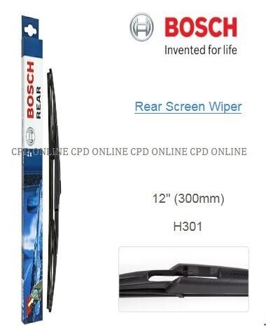 Bosch Rear Wiper Blade 300mm H301 Corsa / Clio / 308 / Juke / Qashqai / Cmax etc