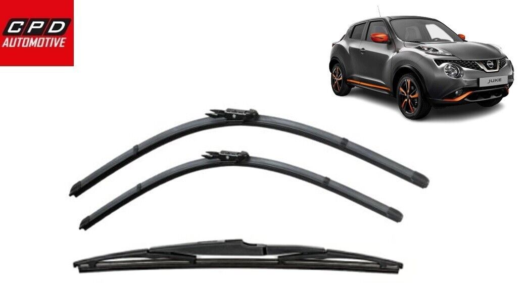 FOR Nissan Juke Hatchback 2017-ON Front & Rear Wiper Blades 24"+14"+12" WIPERS