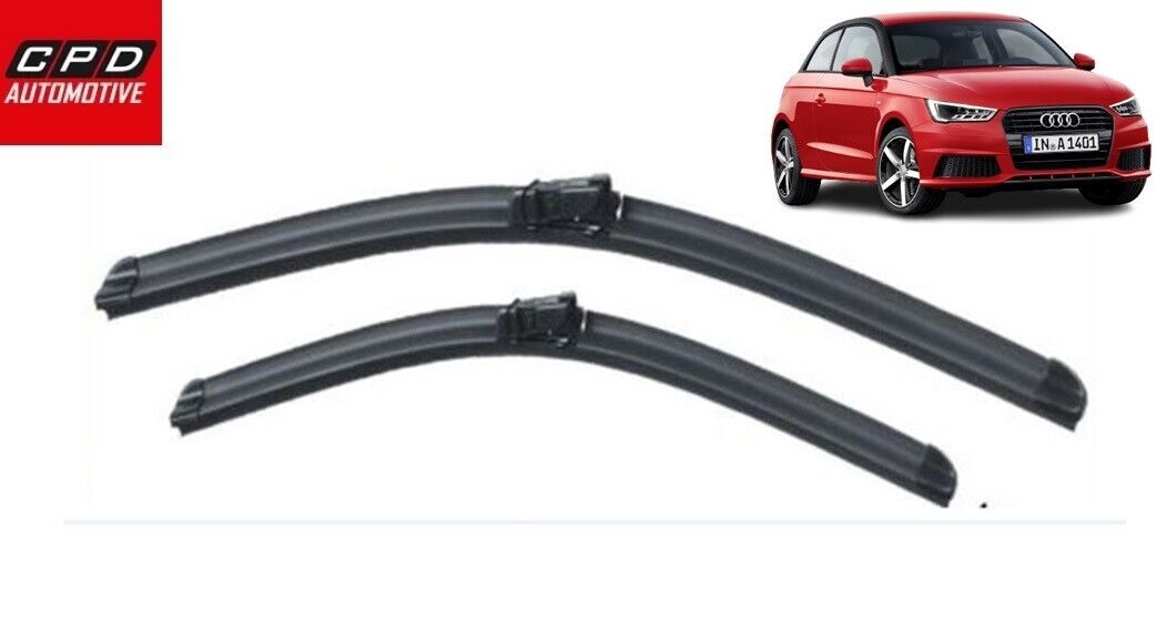 Audi A1 Hatchback 2010-2018 Front Aero Wiper Blades 24"+16" Wipers