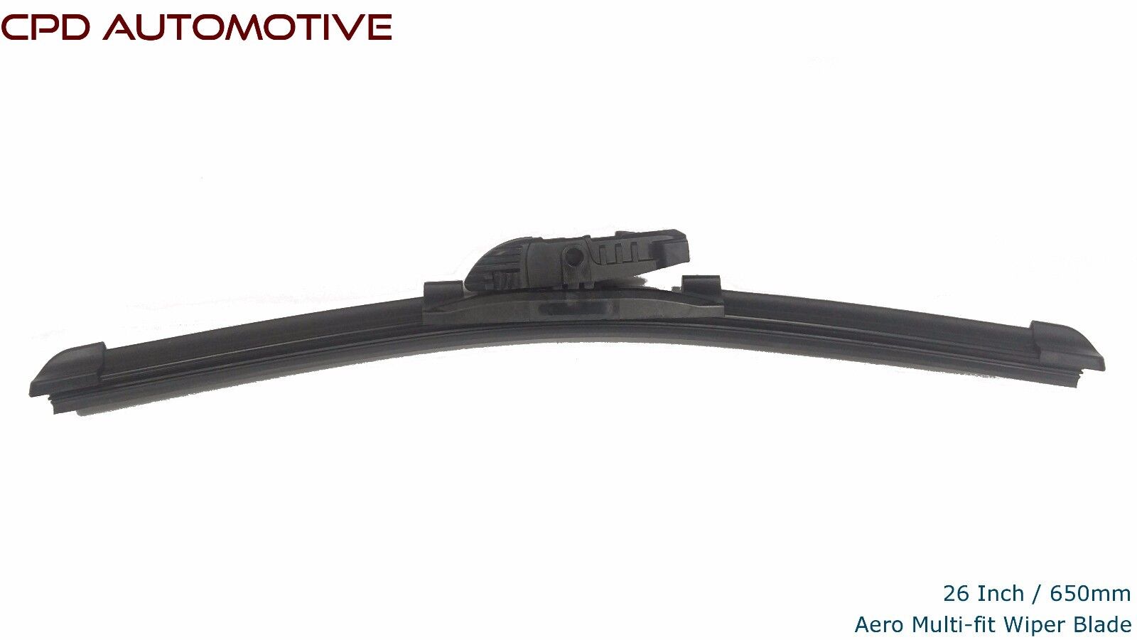 2 x UNIVERSAL Flat Aero Multi-Fit WIPER BLADES WINDSCREEN WIPERS FRONT 26" 650mm