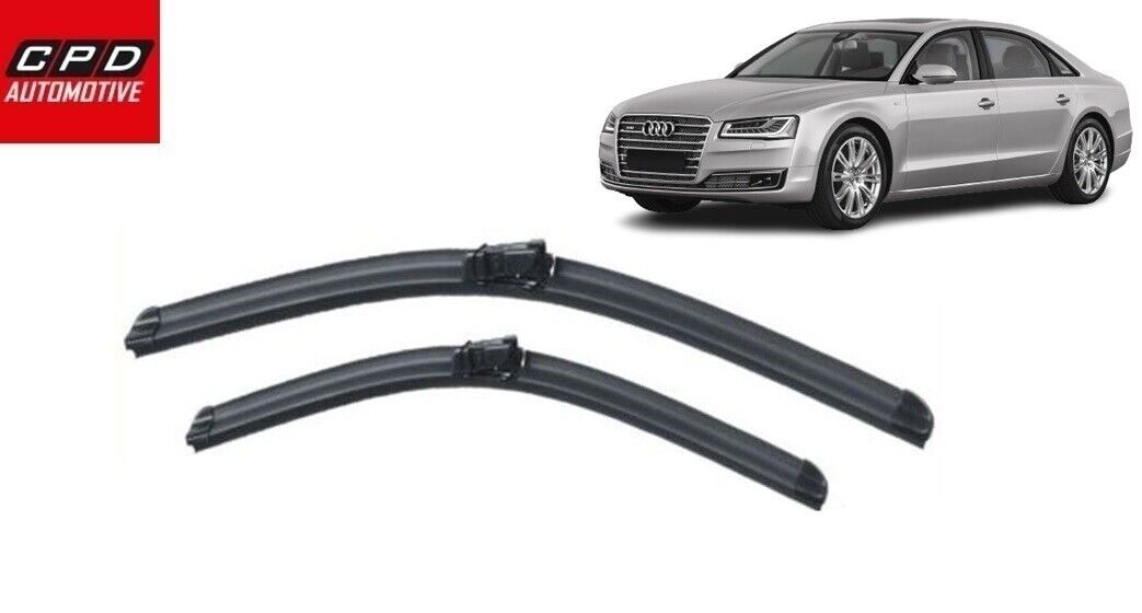 Audi A8 (2009-17) Front Flat Aero Wiper Blades 26" +  21" Wipers Pair