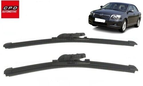 TOYOTA AVENSIS 2003-2008 Front UNIVERSAL FLAT Wiper Blades 24"+16" Wipers Pair