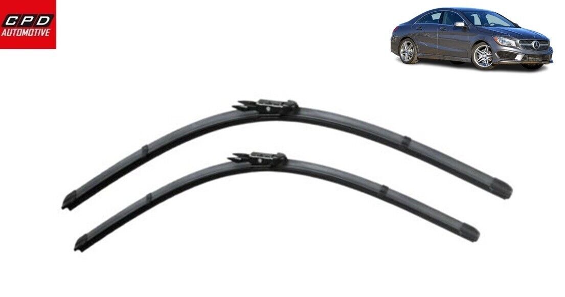 Mercedes-Benz CLA Class (2012-2015) Front Aero Wiper Blades 24"+19" Wipers Pair