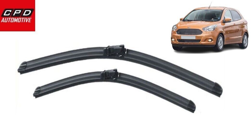 Ford KA MK3 2016-2021 Front Windscreen Aero Wiper Blades Pair 22"+16" Wipers