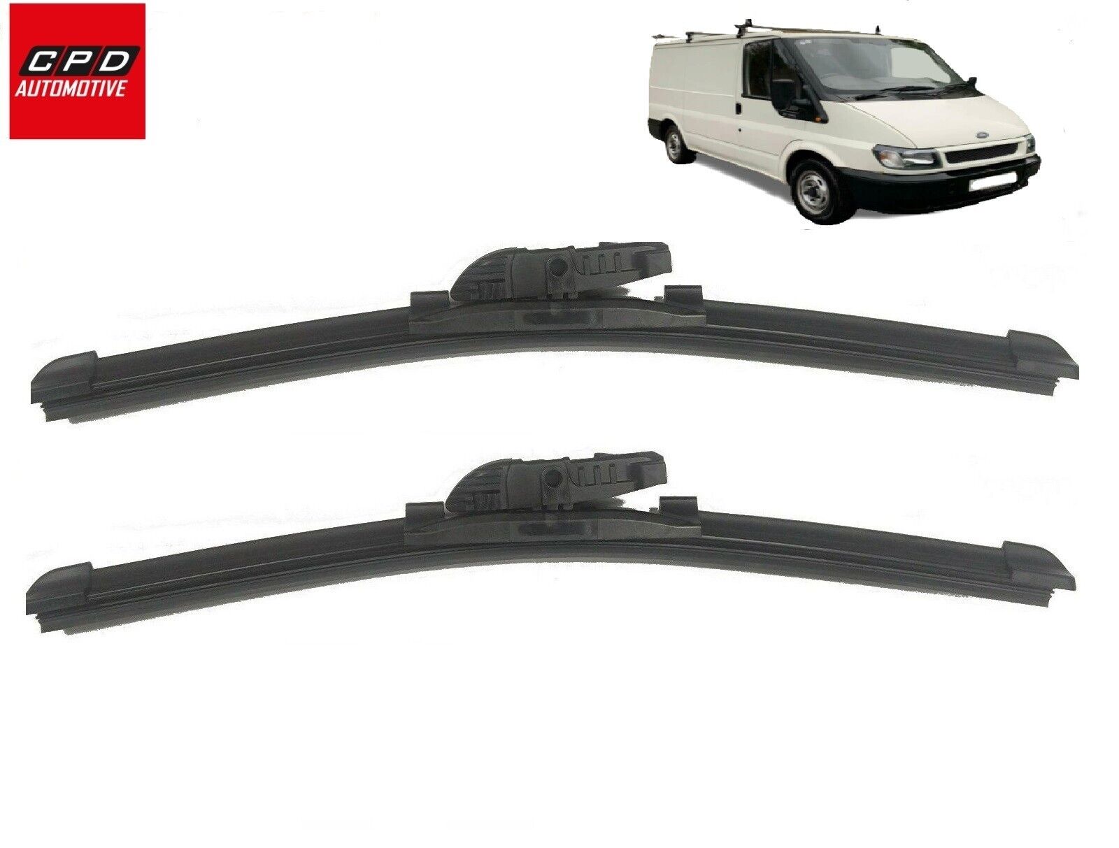 Ford Transit SWB MWB LWB (2000-2006) Front UNIVERSAL Wiper Blades 28"+24" Wipers